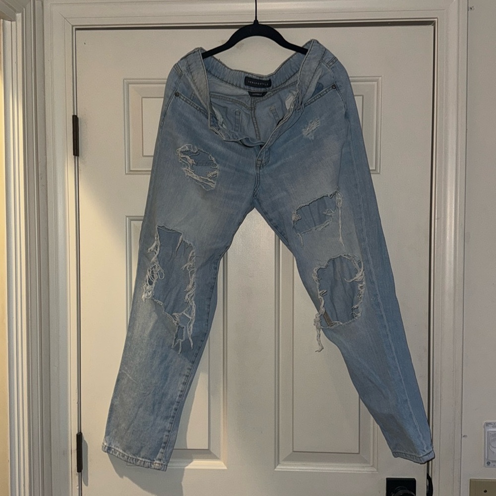Ripped Blue Jeans